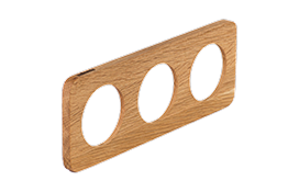 Celiane R. Тройная деревянная рамка для выключателей и розеток Legrand Celiane, дуб масло